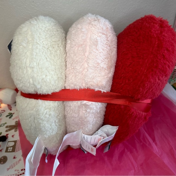 Cupcakes and Cashmere Set of 3 Heart Pillows - Picture 6 of 7